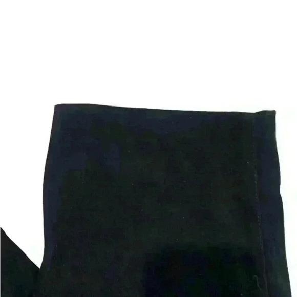 Vintage ST JOHN SPORT by Marie Gray Black Faux Suede Straight Pants Poly Blend 6 - Picture 4 of 12